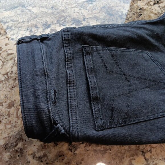 W27 L29 Vigoss Jeans Women The Chelsea Skinny Stretch Dark Low Rise Distressed - Picture 14 of 16